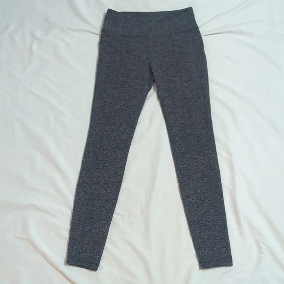 Athleta Herringbone Metro High Waisted Leggings, Color Black/ Gray Size M - Picture 2 of 15